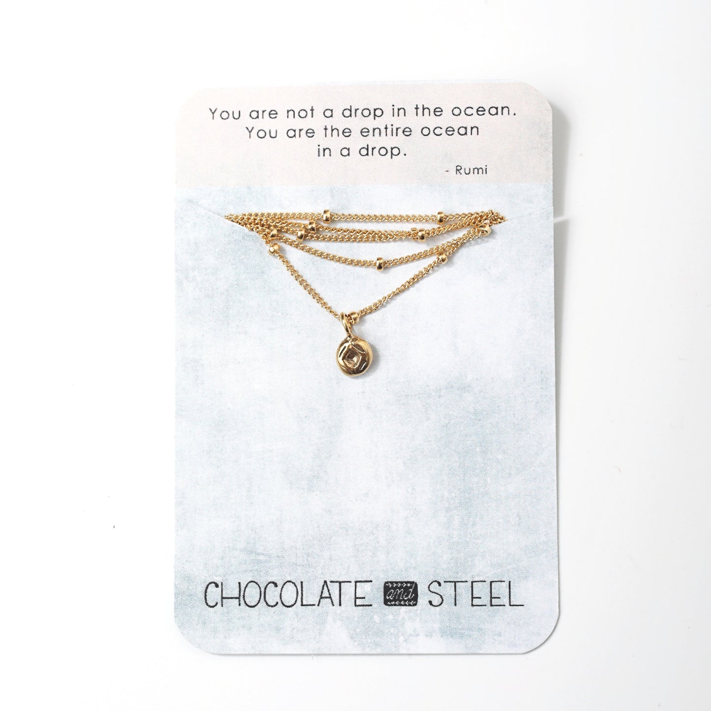 Labyrinth Tiny Charm Necklace