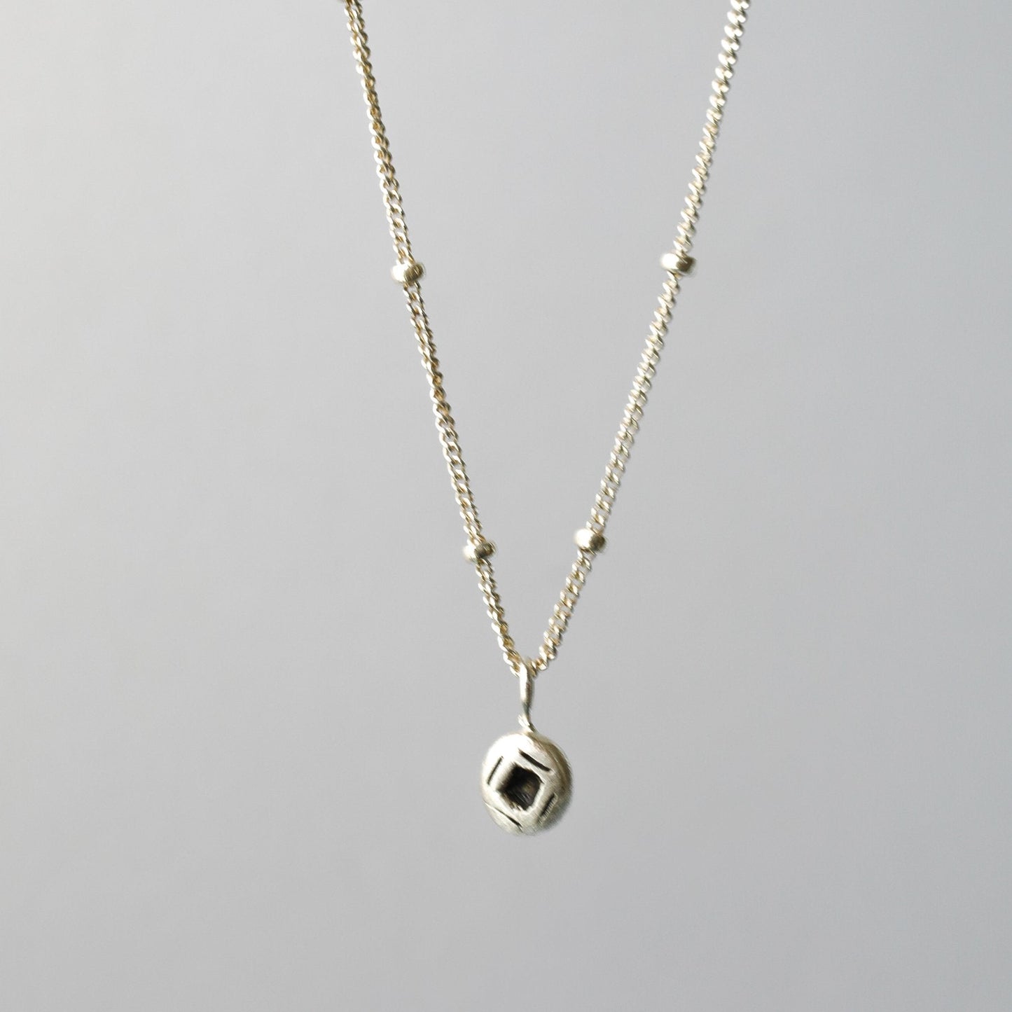 Labyrinth Tiny Charm Necklace