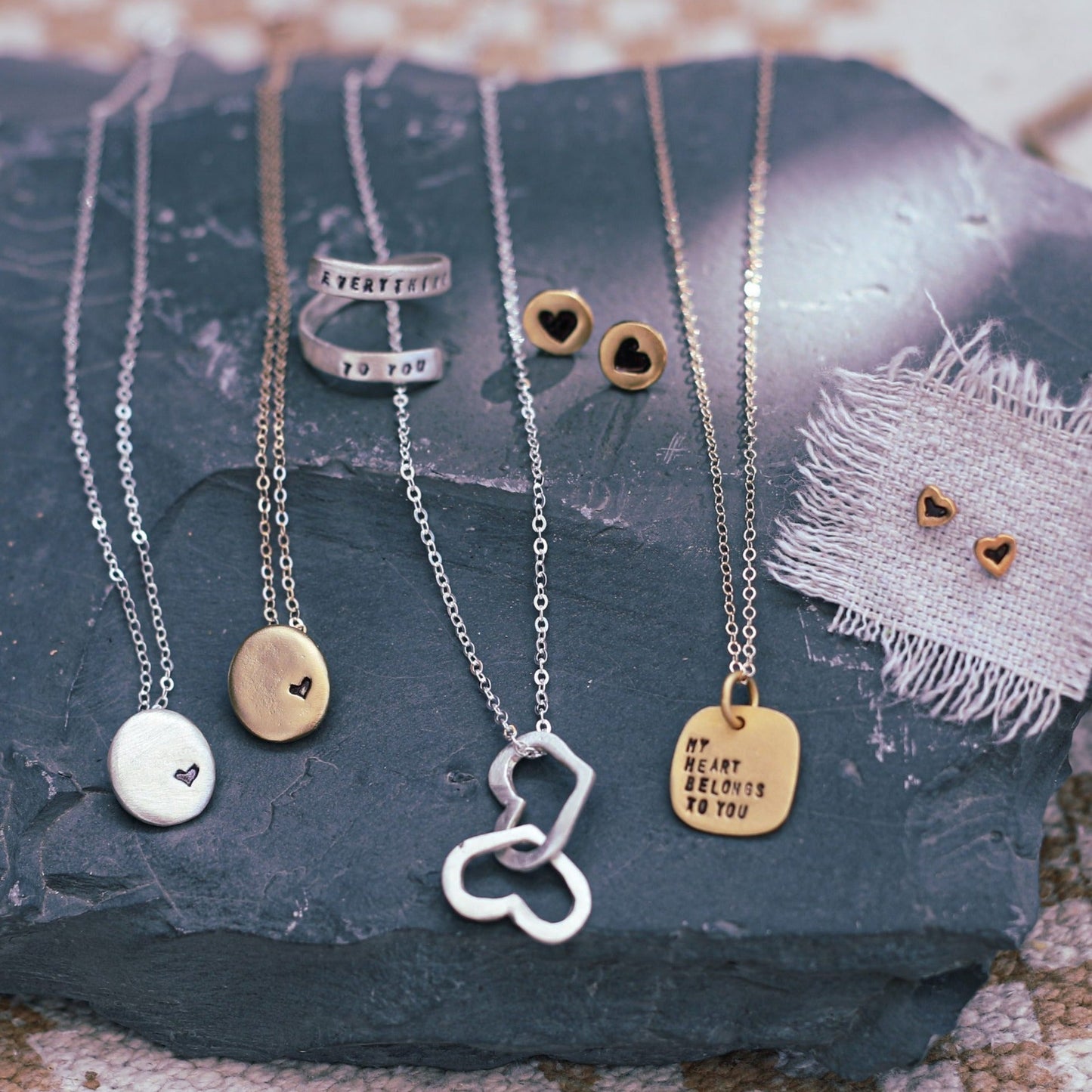Lucinda Heart Necklace - Single or Double
