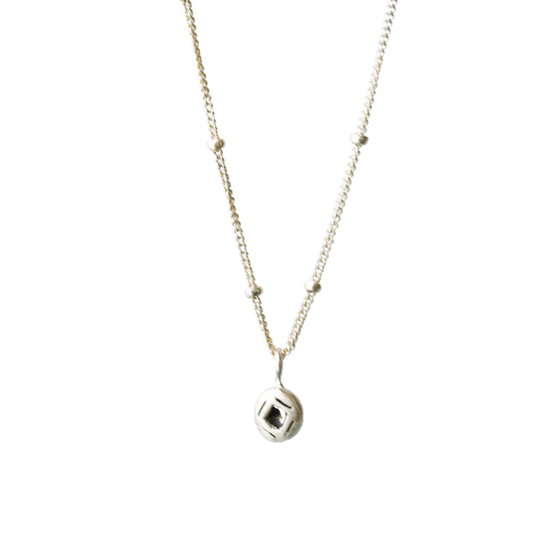 Labyrinth Tiny Charm Necklace
