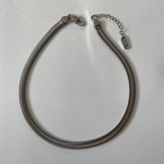 Serpent Chain Necklace - Silver